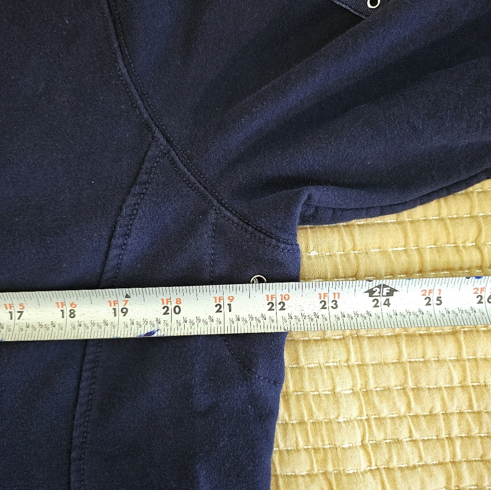 Lauren Active Ralph Lauren Vintage Shacket Nautical Preppy Navy Red Full Zip - Picture 13 of 15